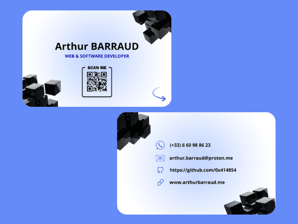 Business Card Arthur BARRAUD